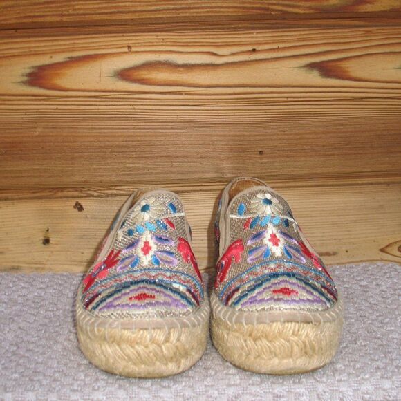 Johnny Was Nepentha Embroidered Espadrilles Shoes - Picture 3 of 10